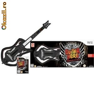 Guitar Hero 6 Warriors of Rock - Guitar Bundle Wii foto mare