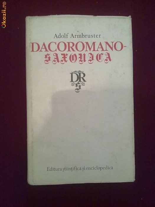 Y26H  Adolf Armbruster - Dacoromano-Saxonica foto mare