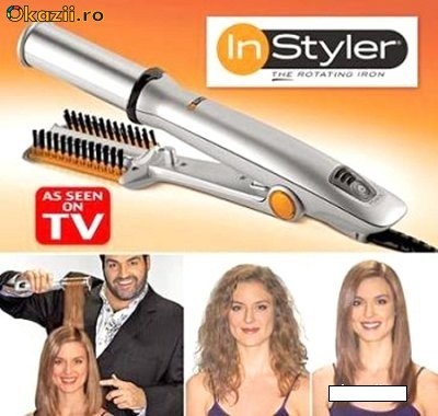 INSTYLER - Perie Rotativa si Placa Par foto mare