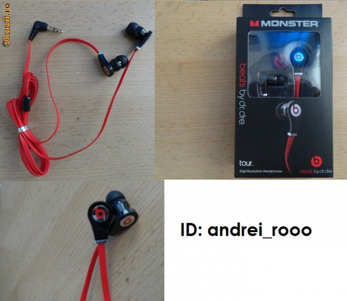 Casti Beats tour In-Ear by Dr. Dre REPLICI - NOI IN CUTIE foto mare
