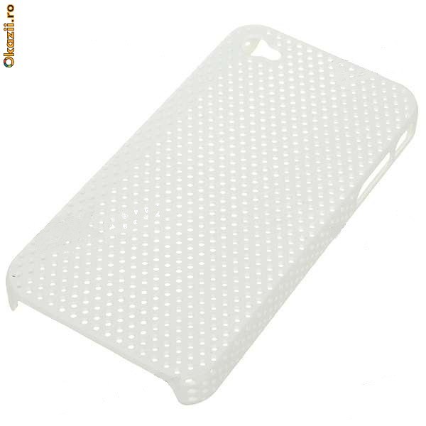 Grid Case Apple iPhone 4 white foto mare