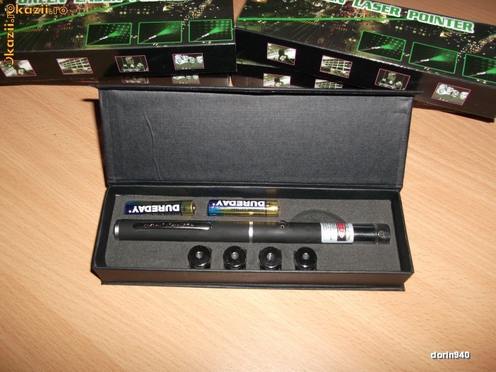 Laser verde (green laser) 500mW cu 5 capete! Super oferta!!! foto mare
