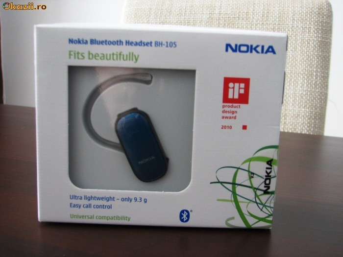 Nokia Bluetooth BH-105 *** NOU *** SIGILAT foto mare