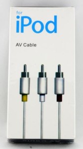 Cablu audio-video AV compatibil iPod video foto