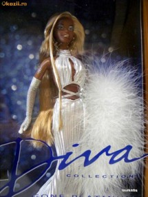 Diva Gone Platinum Barbie 2001 - papusa negresa superba! foto